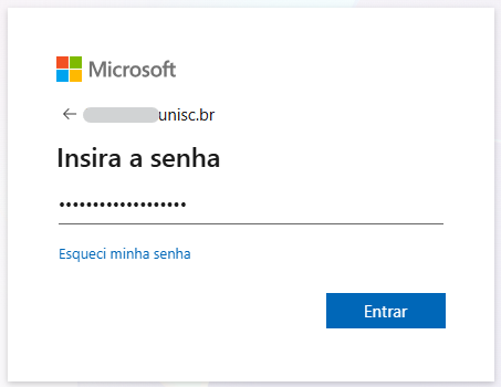 Insira a senha  unisc.br